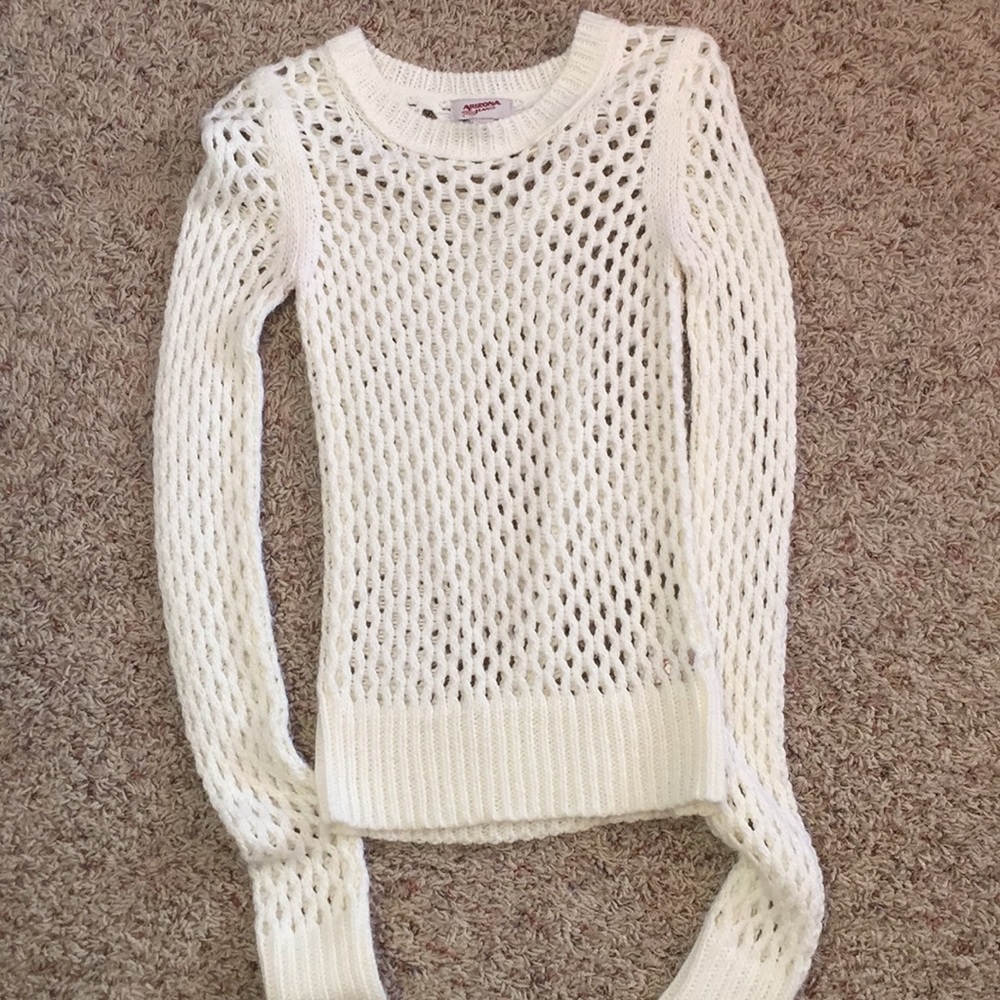 White See Through Sweater